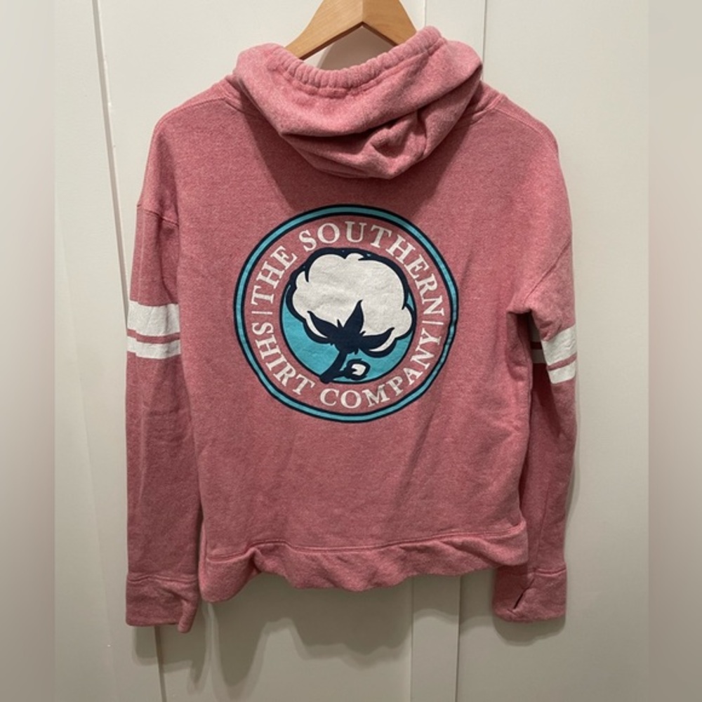 The Southern Shirt Company Pink Cotton Blend Hoodie Sweatshirt‎ Size S